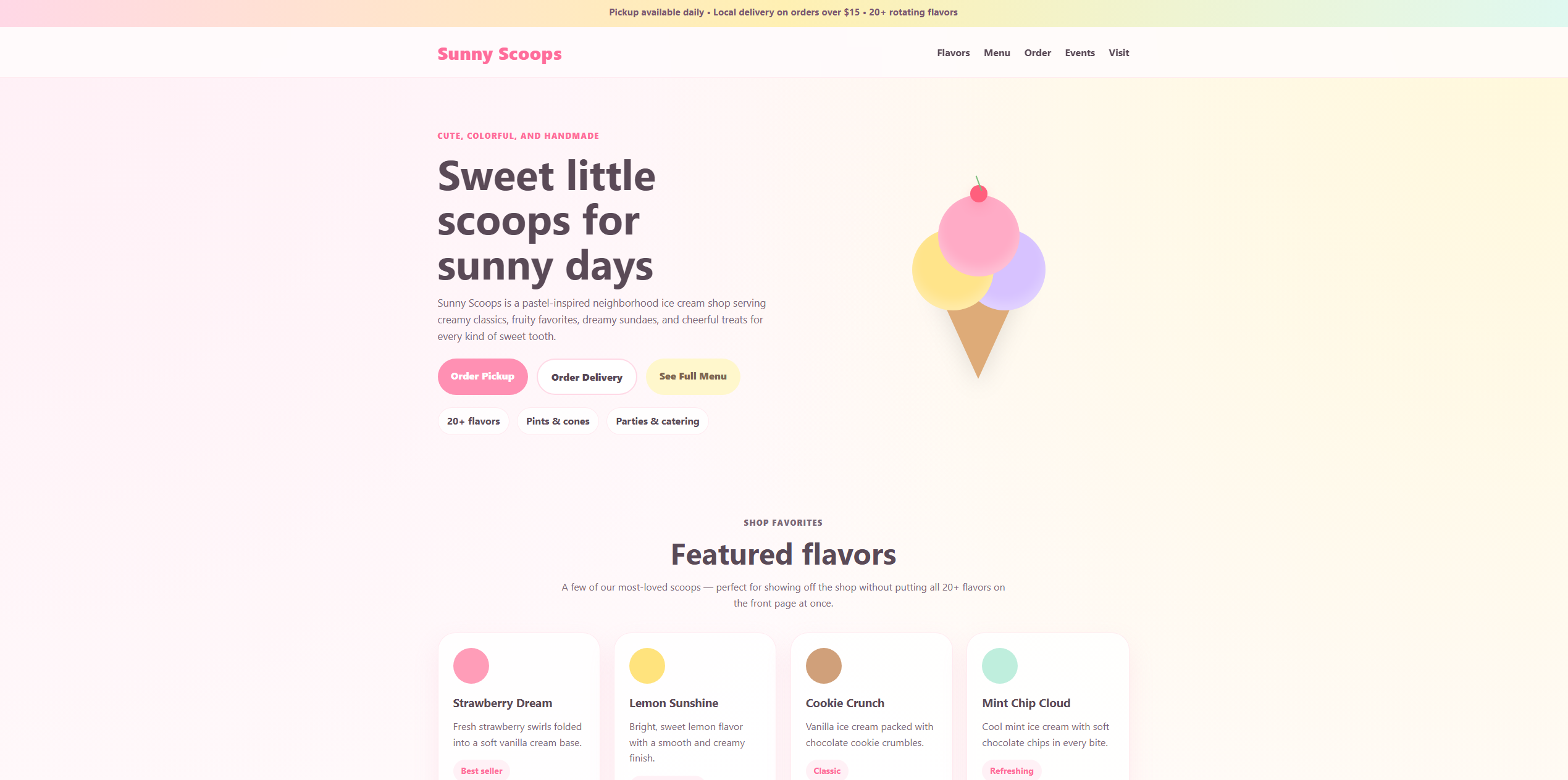 Sunny Scoops preview