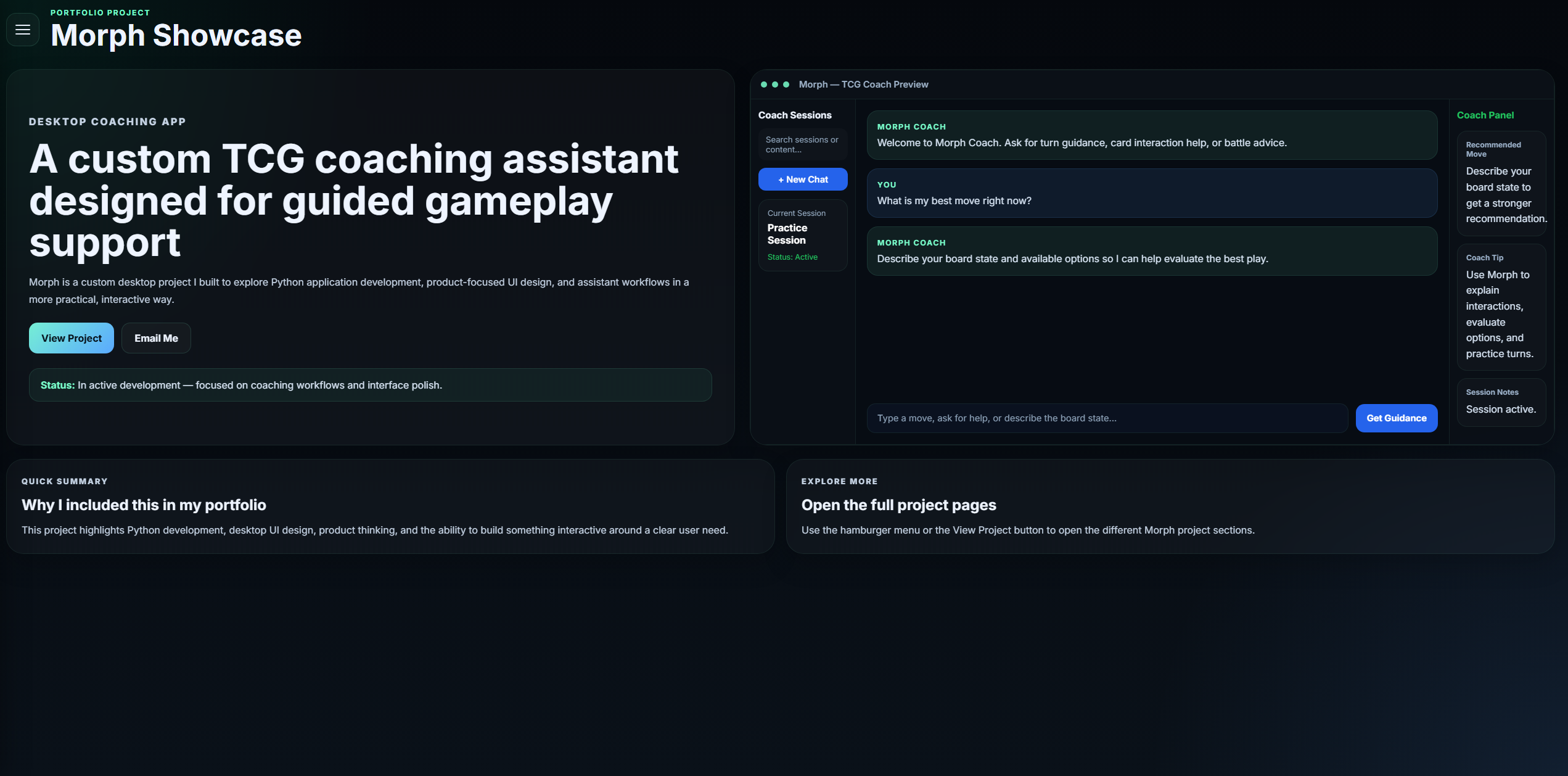Morph AI project preview